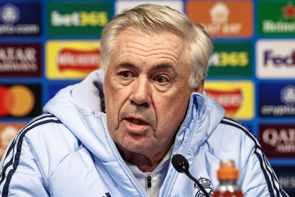 Carlo Ancelotti - qui in conferenza stampa